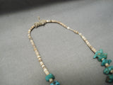 Native American Museum Vintage Longer Navajo Turquoise Heishi Jacla Necklace Old-Nativo Arts