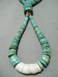 Native American One Of Best Ever Vintage Santo Domingo Turquoise Necklace-Nativo Arts