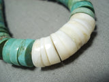 Native American One Of Best Ever Vintage Santo Domingo Turquoise Necklace-Nativo Arts