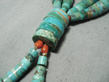 Native American One Of Best Ever Vintage Santo Domingo Turquoise Necklace-Nativo Arts