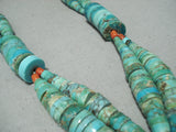 Native American One Of Best Ever Vintage Santo Domingo Turquoise Necklace-Nativo Arts