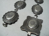 Native American One Of The Best Early Vintage Cowboy Hat Sterling Silver Concho Belt-Nativo Arts