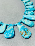 Native American One Of The Best Ever Vintage Santo Domingo Gilbert Turquoise Heishi Necklace-Nativo Arts