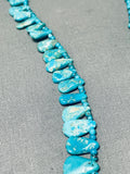 Native American One Of The Best Ever Vintage Santo Domingo Gilbert Turquoise Heishi Necklace-Nativo Arts
