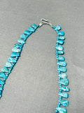 Native American One Of The Best Ever Vintage Santo Domingo Gilbert Turquoise Heishi Necklace-Nativo Arts