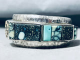 Native American One Of The Best Small Wrist Vintage Hopi Turquoise Sterling Silver Bracelet-Nativo Arts