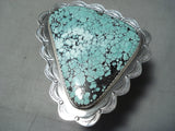 Native American One Of The Biggest Ever Santo Domingo Turquoise Sterling Silver Bracelet-Nativo Arts