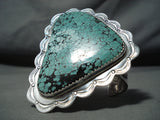 Native American One Of The Biggest Ever Santo Domingo Turquoise Sterling Silver Bracelet-Nativo Arts