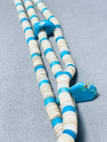 Native American One Of The Most Unique Vintage Santo Domingo Turquoise Heishi Necklace-Nativo Arts