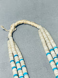Native American One Of The Most Unique Vintage Santo Domingo Turquoise Heishi Necklace-Nativo Arts