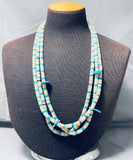 Native American One Of The Most Unique Vintage Santo Domingo Turquoise Heishi Necklace-Nativo Arts