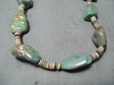 Native American Outstanding Santo Domingo Royston Turquoise Heishi Necklace-Nativo Arts