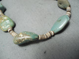 Native American Outstanding Santo Domingo Royston Turquoise Heishi Necklace-Nativo Arts