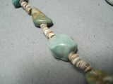 Native American Outstanding Santo Domingo Royston Turquoise Heishi Necklace-Nativo Arts