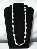 Native American Outstanding Santo Domingo Royston Turquoise Heishi Necklace-Nativo Arts