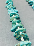 Native American Phenomenal Vintage Santo Domingo Large Turquoise Slabs Shell Necklace-Nativo Arts