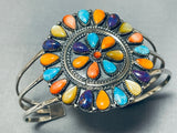 Rare Colorful Southwest Turquoise Shell Sterling Silver Bracelet-Nativo Arts