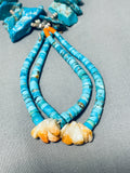 Native American Rare Gilbert Turquoise Vintage Santo Domingo Jacla Heishi Necklace Old-Nativo Arts