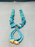 Native American Rare Gilbert Turquoise Vintage Santo Domingo Jacla Heishi Necklace Old-Nativo Arts