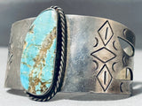 Native American Rare Older Mexican/ Navajo Vintage Turquoise Sterling Silver Bracelet-Nativo Arts