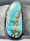 Native American Rare Older Mexican/ Navajo Vintage Turquoise Sterling Silver Bracelet-Nativo Arts