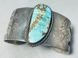 Native American Rare Older Mexican/ Navajo Vintage Turquoise Sterling Silver Bracelet-Nativo Arts