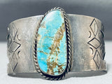 Native American Rare Older Mexican/ Navajo Vintage Turquoise Sterling Silver Bracelet-Nativo Arts