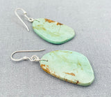 Native American Remarkable Santo Domingo Royston Turquoise Sterling Silver Earrings-Nativo Arts