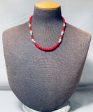 Native American Sensational Singer Signed Corals Turquoise Sterling Silver Necklace-Nativo Arts