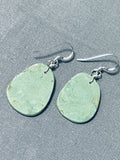 Native American Special Santo Domingo Royston Turquoise Sterling Silver Earrings-Nativo Arts