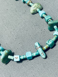 Native American Spectacular Vintage Santo Domingo Royston Kingman Turquoise Necklace-Nativo Arts