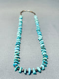 Native American Spectacular Vintage Santo Domingo Turquoise Heishi Necklace-Nativo Arts