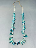 Native American Spectacular Vintage Santo Domingo Turquoise Jet Shell Necklace-Nativo Arts