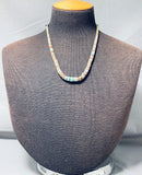 Native American Superb Vintage Santo Domingo Turquoise Pipestone Sterling Silver Necklace-Nativo Arts
