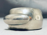 Native American The Most Unique Orville Tsinnie Sterling All Silver Vintage Bracelet-Nativo Arts