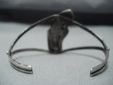 Native American Unique Vintage Sterling Silver Holster Bracelet-Nativo Arts