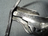 Native American Unique Vintage Sterling Silver Holster Bracelet-Nativo Arts
