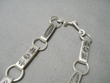 Native American Very Important Anthony Lovato Vintage Santo Domingo Sterling Silver Necklace-Nativo Arts