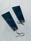 Native American Very Intricate Santo Domingo Turquoise Sterling Silver Earrings-Nativo Arts