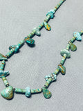Native American Very Rare Vintage Santo Domingo Rare Turquoise Sterling Silver Necklace-Nativo Arts