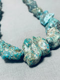 Newsworthy Vintage Native American Navajo Turquoise Sterling Silver Necklace-Nativo Arts