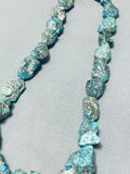 Newsworthy Vintage Native American Navajo Turquoise Sterling Silver Necklace-Nativo Arts