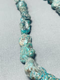 Newsworthy Vintage Native American Navajo Turquoise Sterling Silver Necklace-Nativo Arts