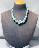 Newsworthy Vintage Native American Navajo Turquoise Sterling Silver Necklace-Nativo Arts