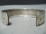 Noteworthy Vintage Navajo Turquoise Sterling Silver Bracelet Native American Old-Nativo Arts
