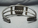 Old Morenci Vintage Native American Navajo Turquoise Sterling Silver Bracelet Old-Nativo Arts