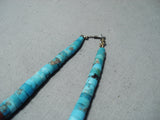 Older Vintage Santo Domingo Turquoise Necklace Native American Old-Nativo Arts