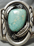 One Biggest Vintage Native American Navajo Cerrillos Turquoise Sterling Silvr Bracelet- 173 Gram-Nativo Arts