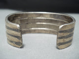 One Of Best Early Small Wrist Vintage Native American Zuni Turquoise Sterling Silver Bracelet-Nativo Arts