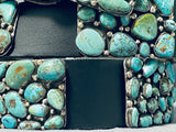One Of Best Ever Vintage Native American Navajo Turquoise Cluster Sterling Silver Concho Belt-Nativo Arts